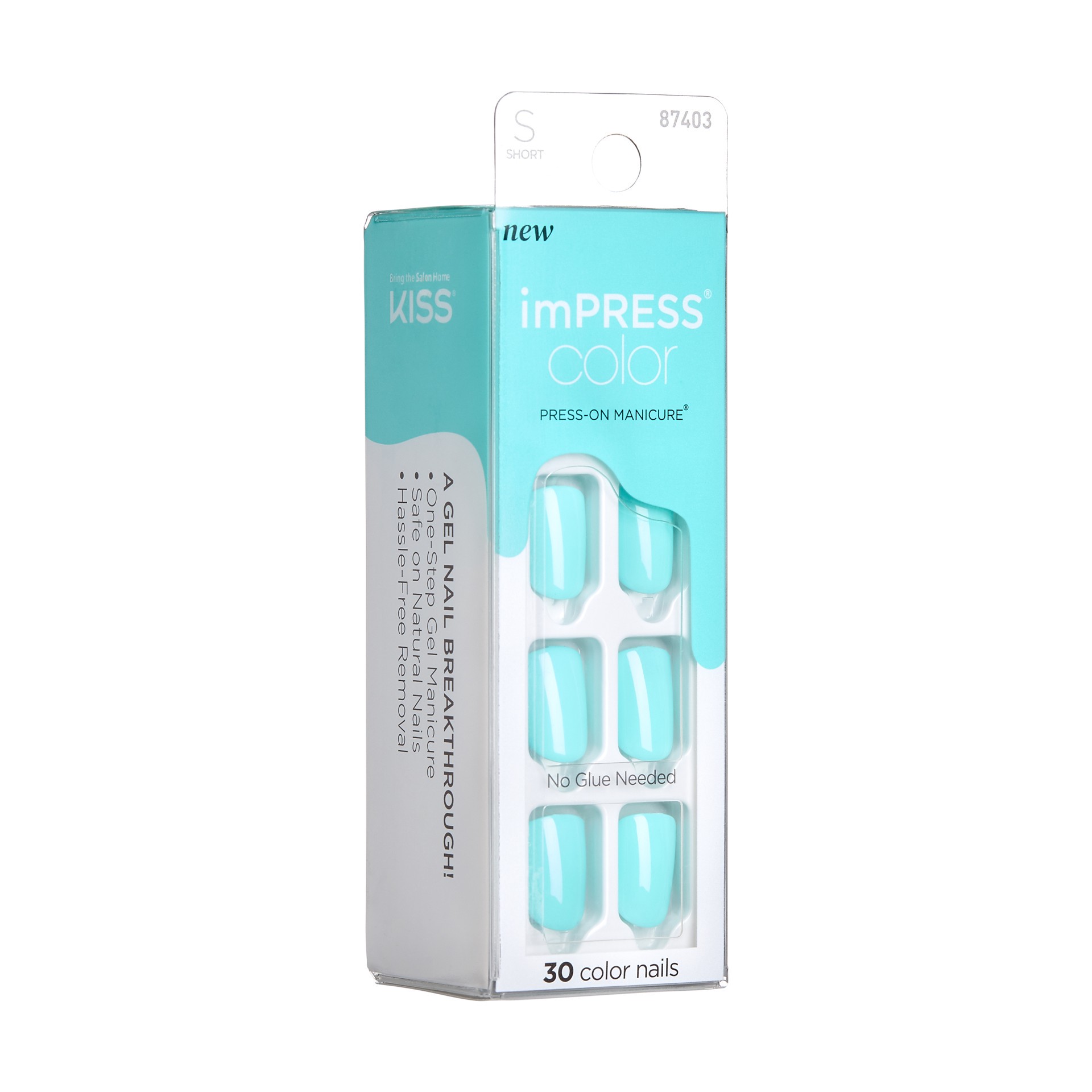 slide 5 of 5, imPRESS KISS imPRESS Color Press-On Nails, 'Abstract', 30 Count, 1 ct