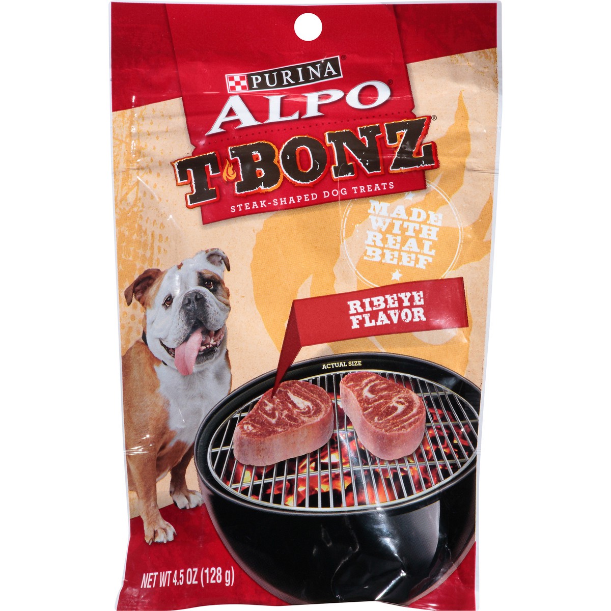 slide 9 of 14, ALPO Purina ALPO Made in USA Facilities Dog Treats, TBonz Ribeye Flavor, 4.5 oz