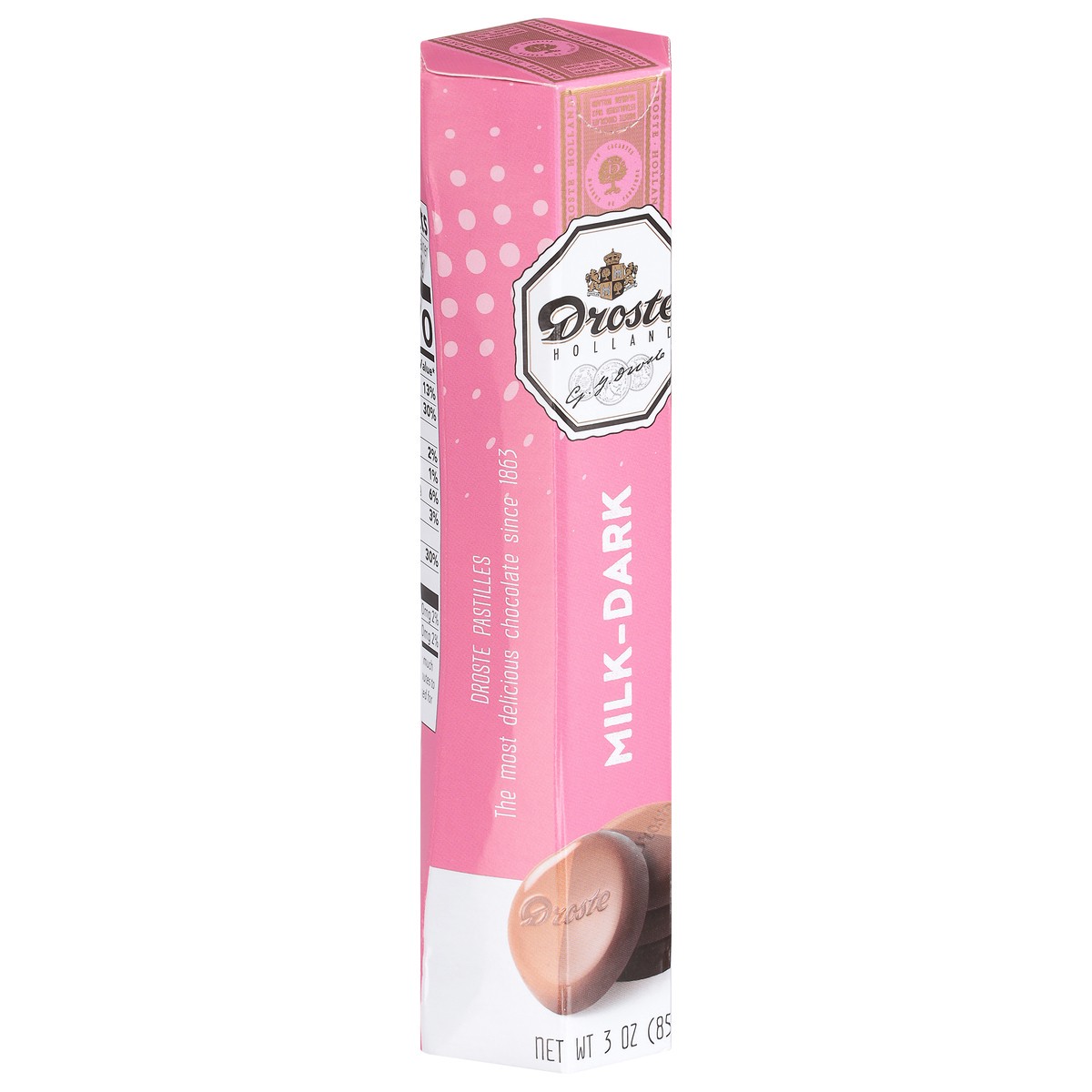 slide 8 of 9, Droste Milk Dark Chocolate, 3 oz