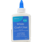 slide 1 of 1, Officeworks White Craft Glue, 4 fl oz