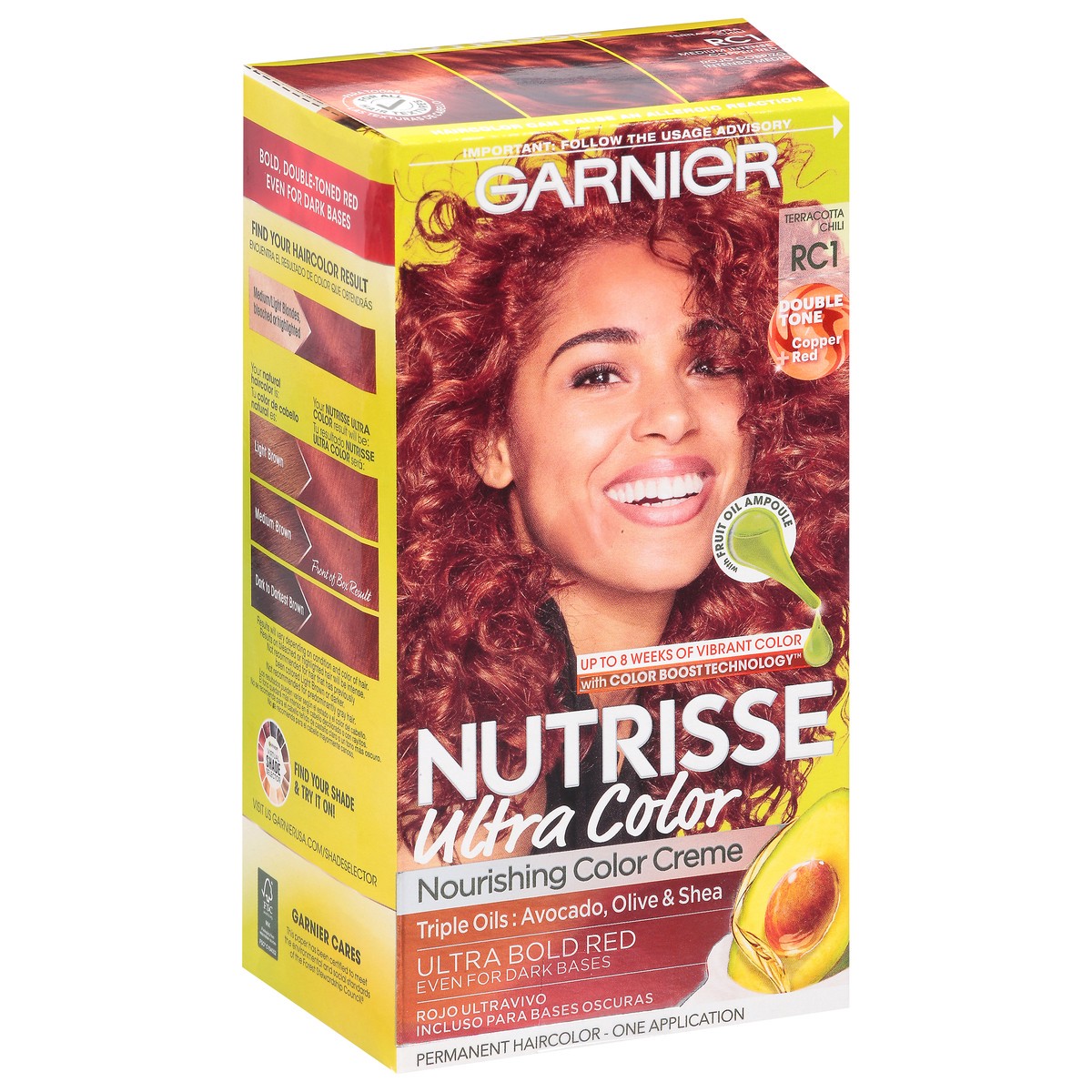 slide 10 of 11, Garnier Ultra Color Terracotta Chili RC1 Permanent Haircolor 1 ea, 1 set