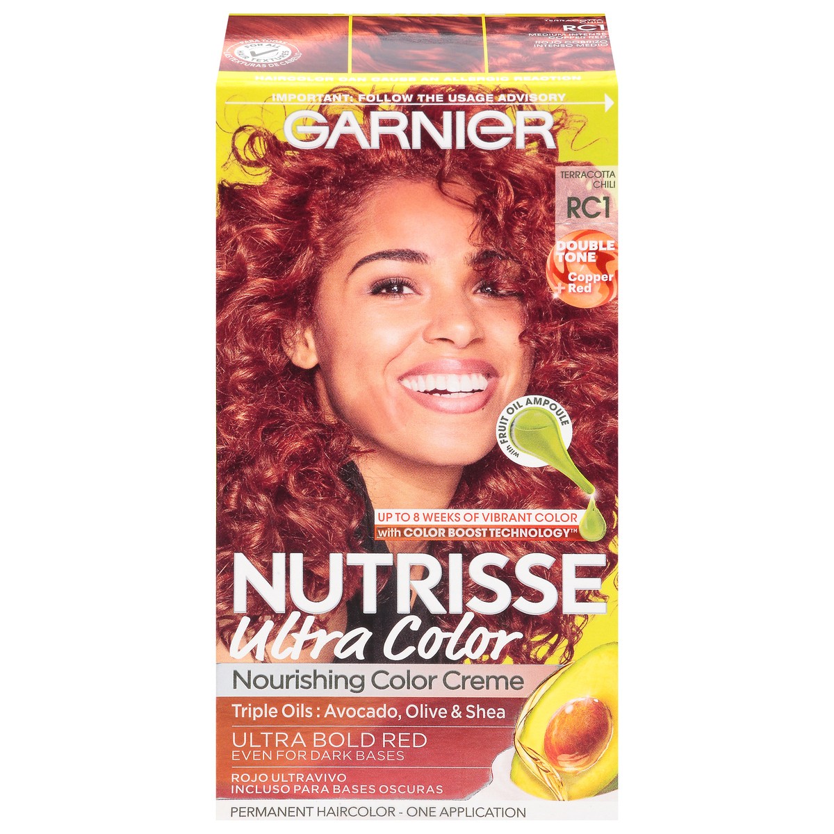 slide 1 of 11, Garnier Ultra Color Terracotta Chili RC1 Permanent Haircolor 1 ea, 1 set