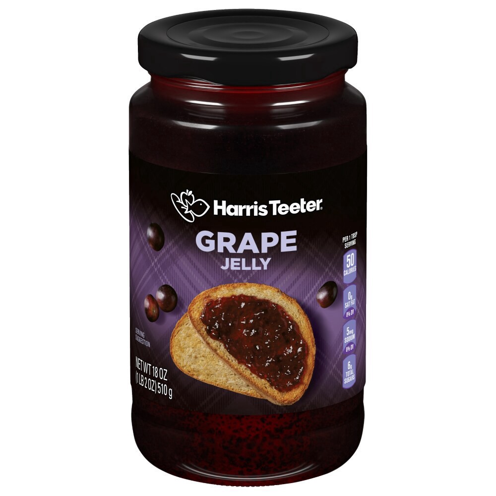 slide 4 of 4, Harris Teeter® Grape Jelly, 18 oz