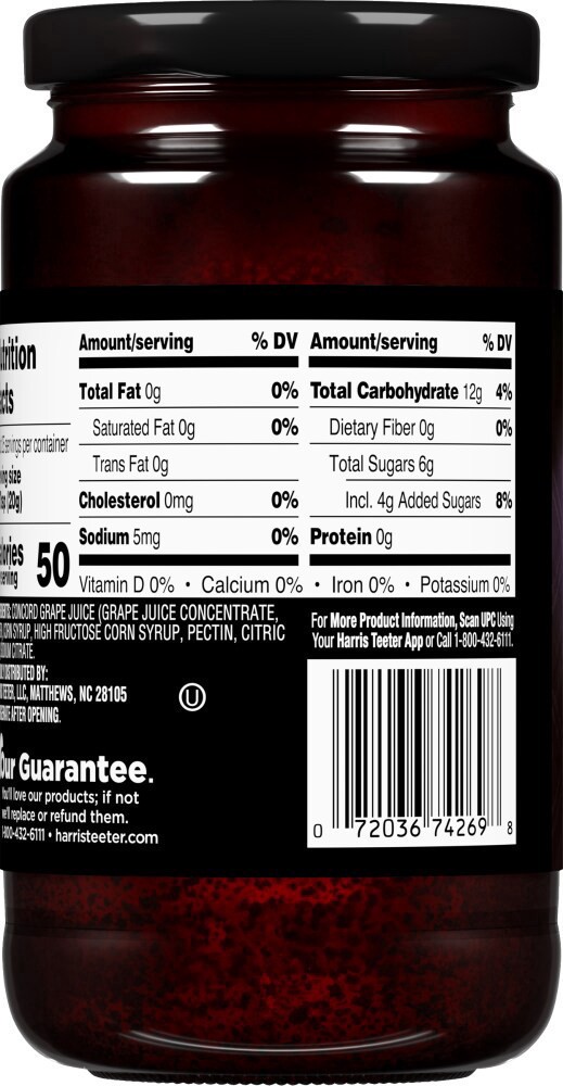 slide 3 of 4, Harris Teeter® Grape Jelly, 18 oz