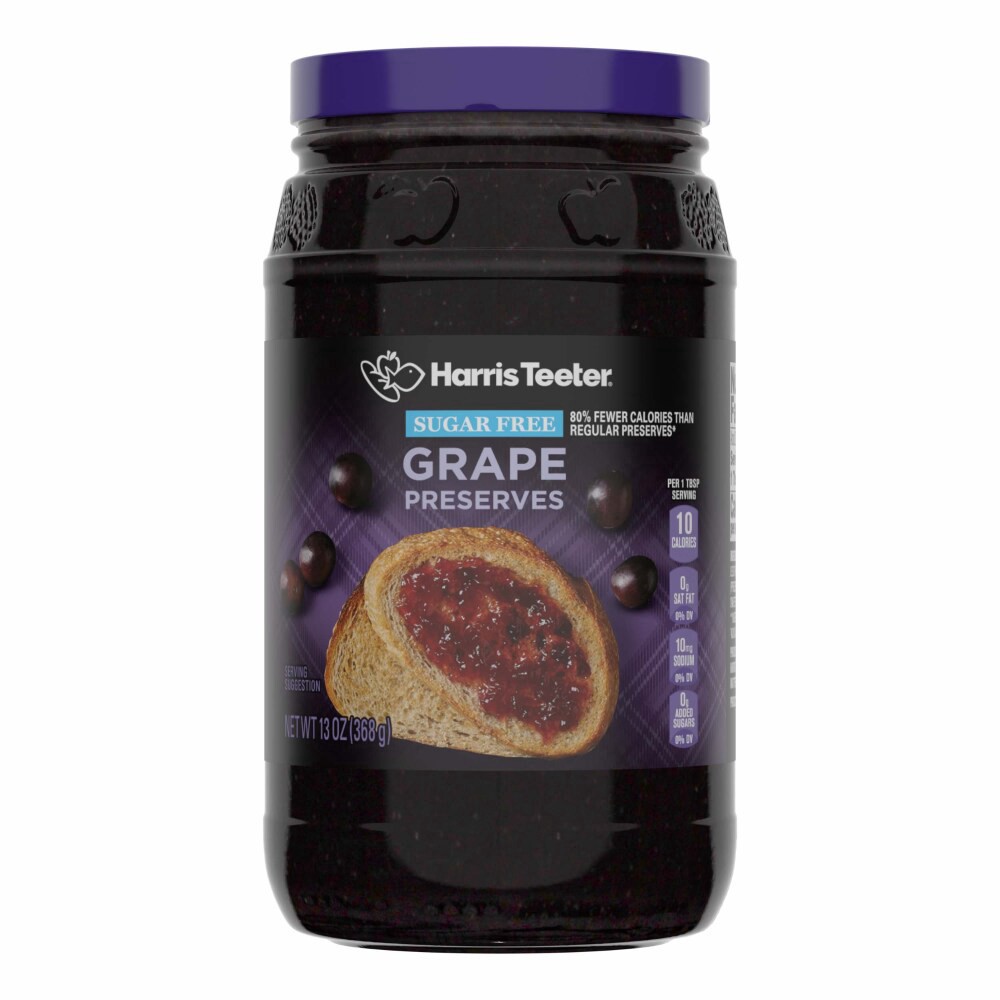 slide 2 of 3, Harris Teeter® Sugar Free Grape Preserves, 13 oz