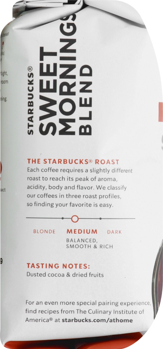 slide 6 of 9, Starbucks Ground Medium Roast Sweet Mornings Blend Coffee 12 oz, 12 oz