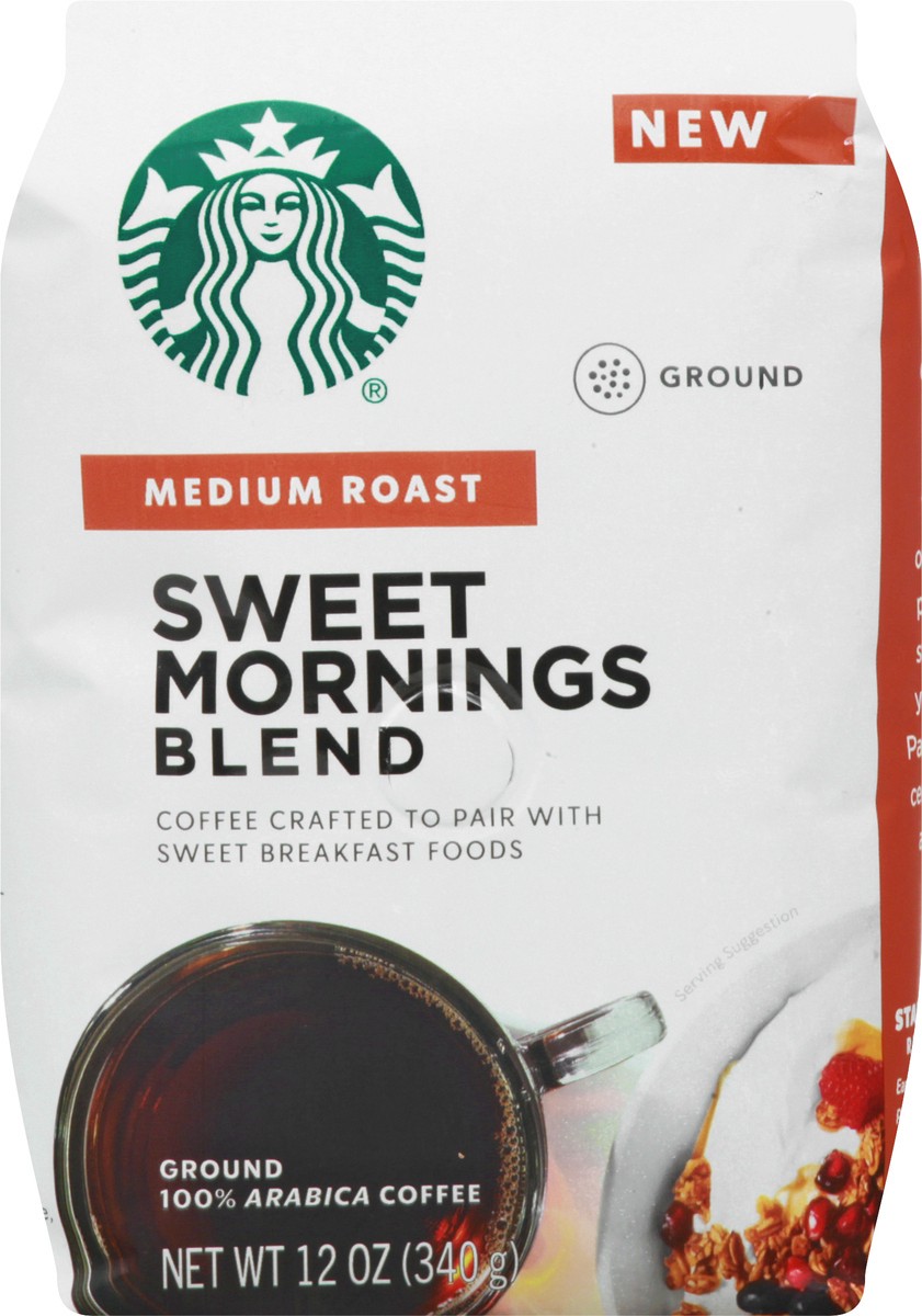 slide 8 of 9, Starbucks Ground Medium Roast Sweet Mornings Blend Coffee 12 oz, 12 oz