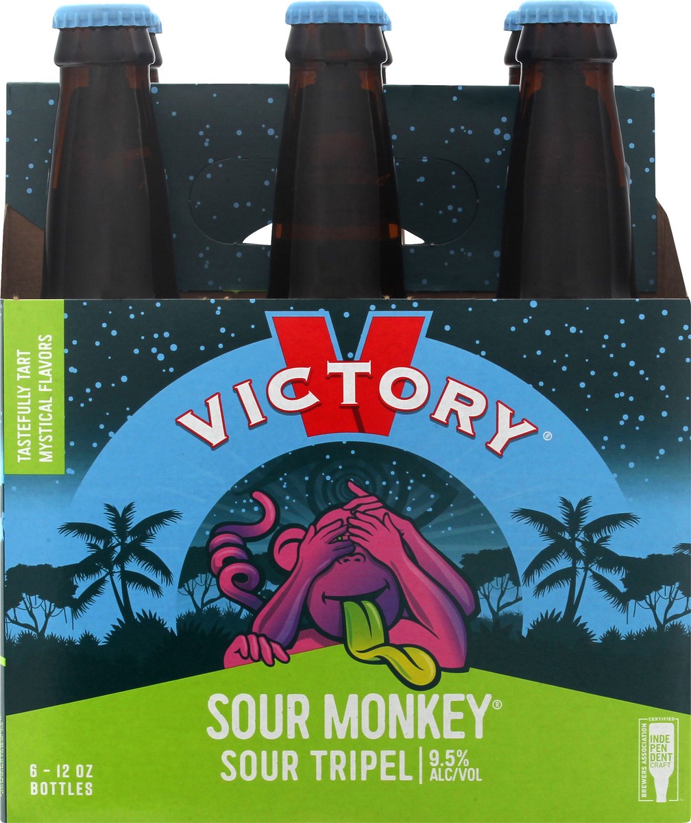 slide 6 of 9, Victory Brewing Company Sour Tripel Sour Monkey Beer 6 ea, 6 ct; 12 oz