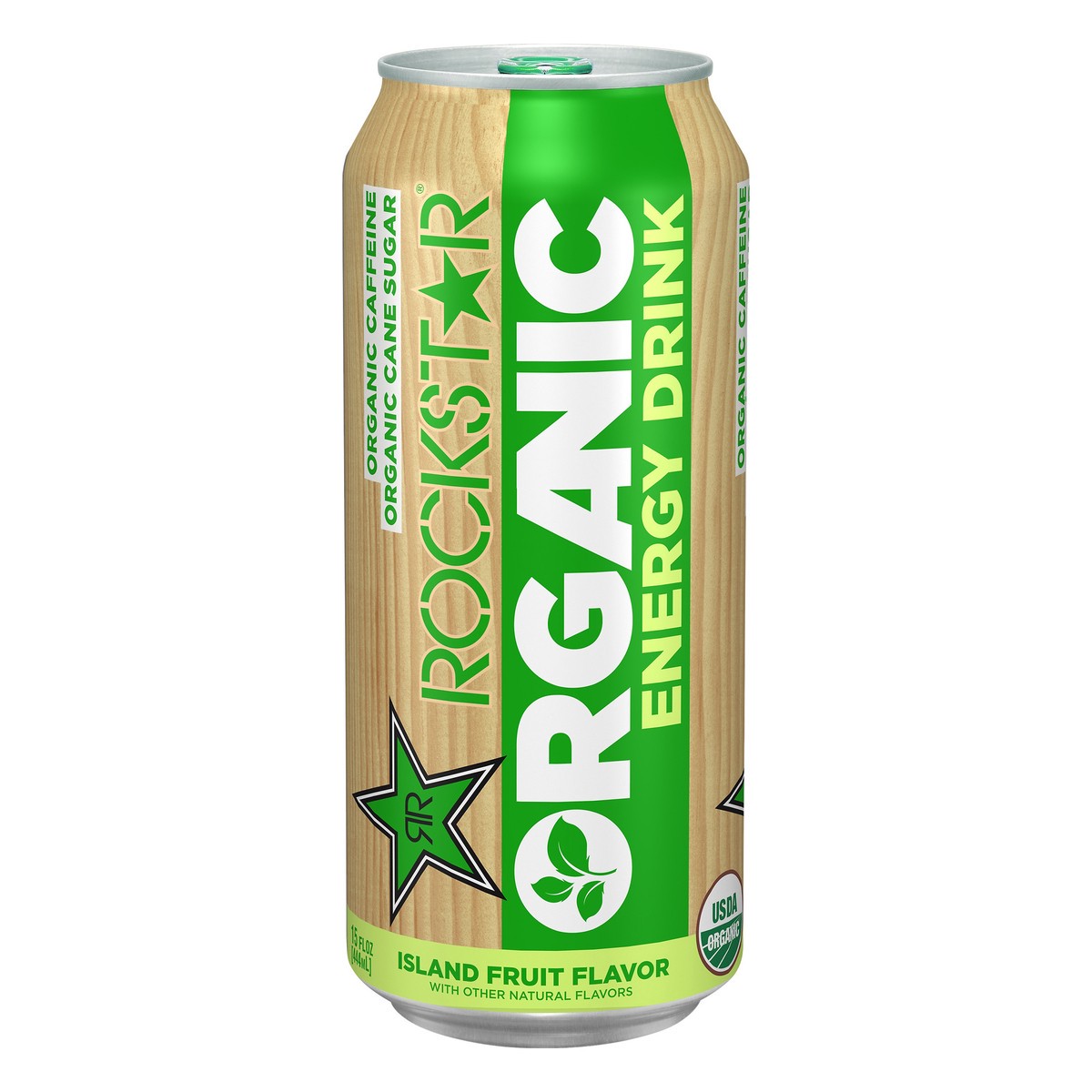 slide 3 of 5, Rockstar Organic Energy Drink Island Fruit Flavor 15 Fl Oz, 15 oz