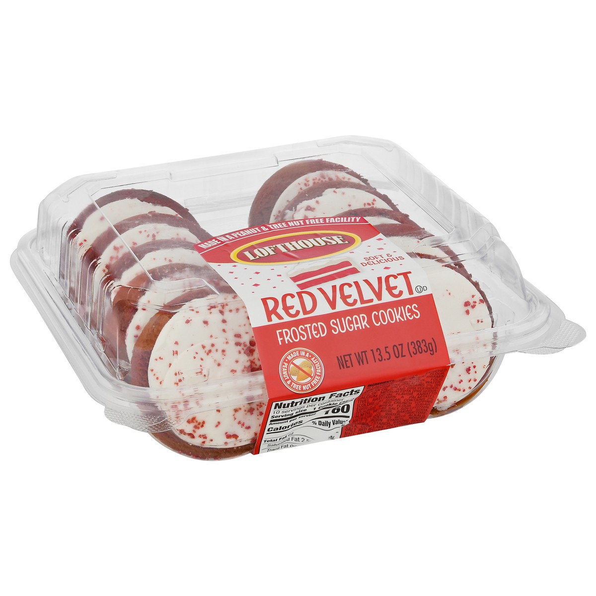 slide 9 of 9, Lofthouse Red Velvet Frosted Sugar Cookies, 13.5 oz