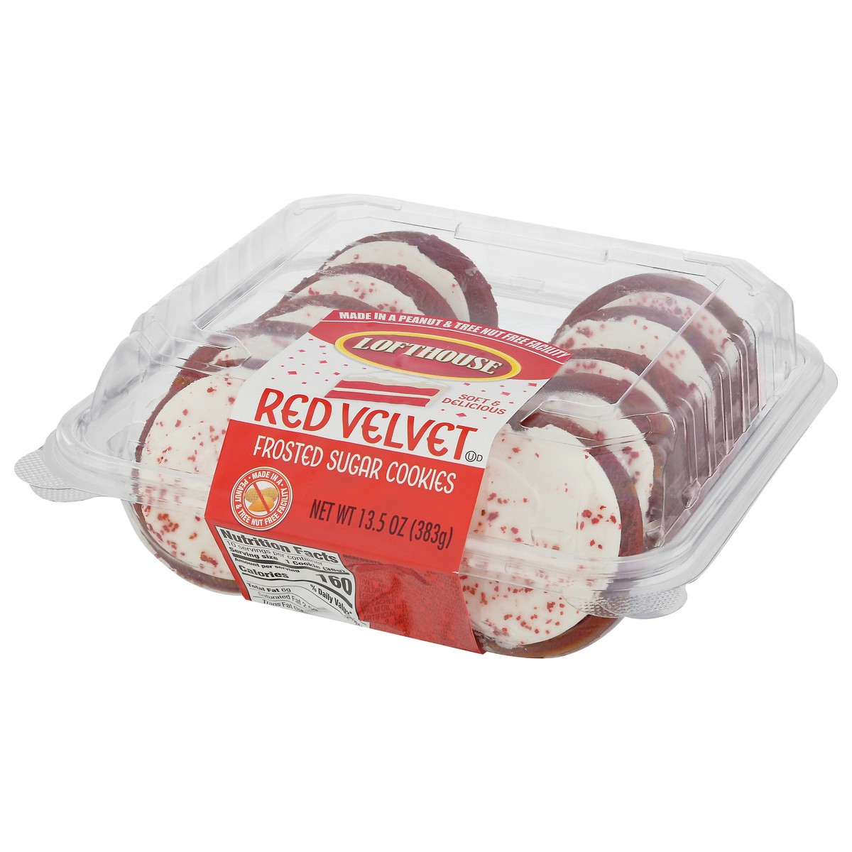 slide 8 of 9, Lofthouse Red Velvet Frosted Sugar Cookies, 13.5 oz