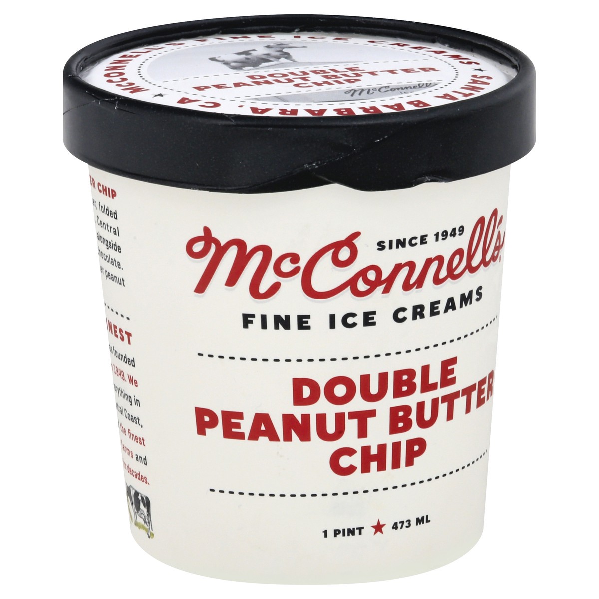 slide 9 of 12, McConnell's Fine Ice Creams Double Peanut Butter Chip Ice Cream 1 pt, 1 pint