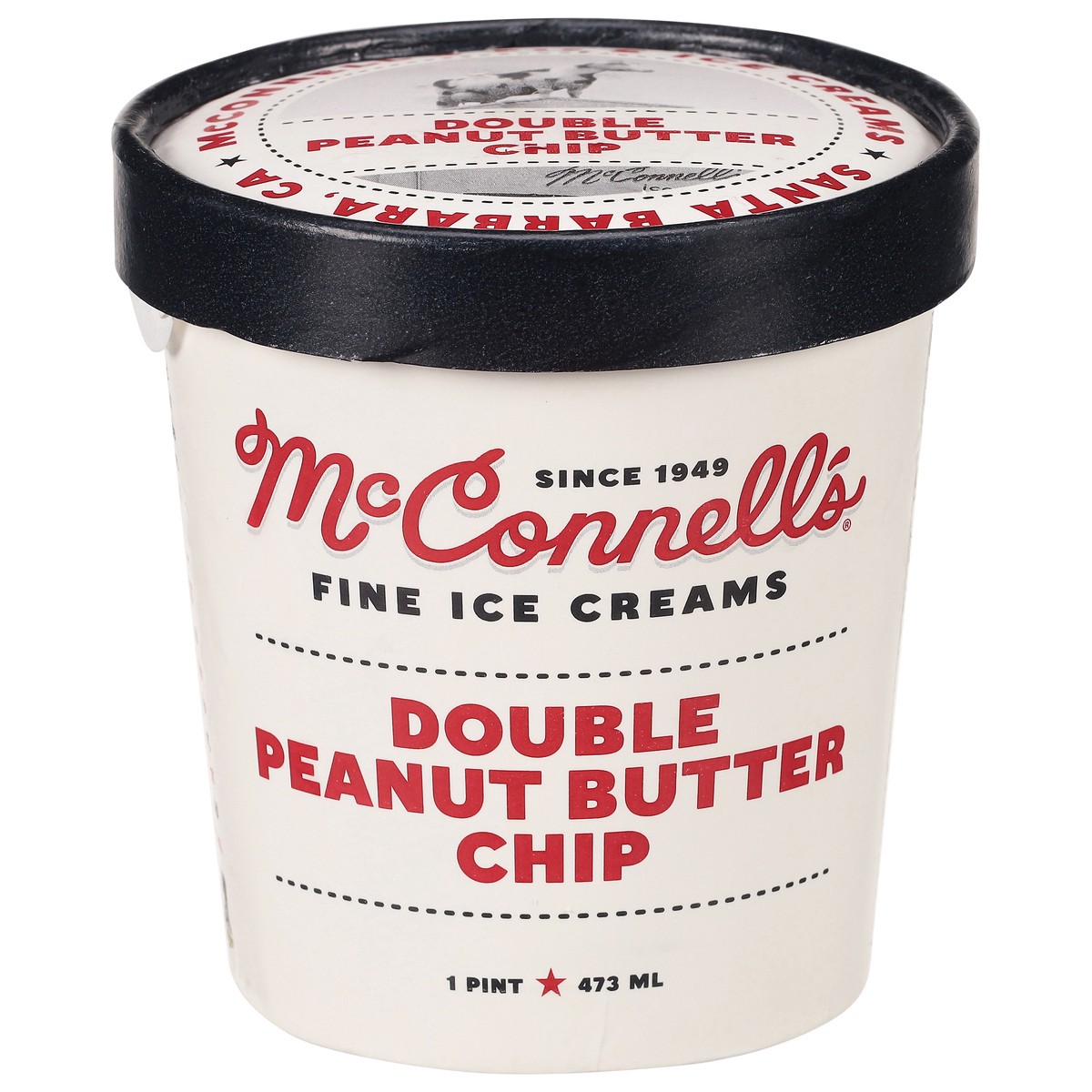 slide 1 of 12, McConnell's Fine Ice Creams Double Peanut Butter Chip Ice Cream 1 pt, 1 pint