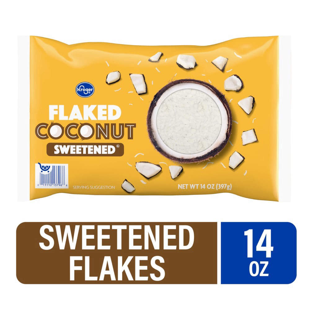 slide 2 of 2, Kroger Sweetened Coconut Flakes - 14 oz, 14 oz