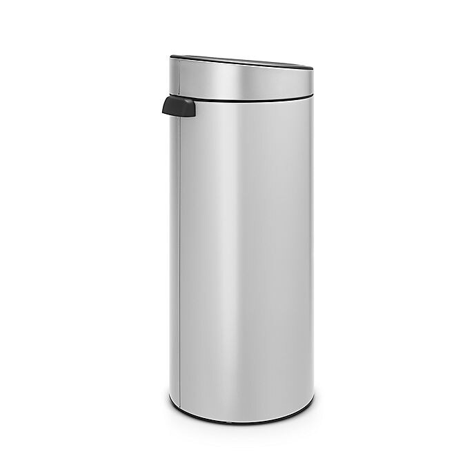 slide 2 of 4, Brabantia Touch Trash Can - Metallic Grey, 8 gal