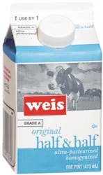 Weis Quality Grade A Original Half and Half