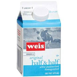 Weis Quality Grade A Original Half and Half