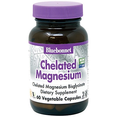 slide 1 of 1, Bluebonnet Nutrition Albion Buffered Chelated Magnesium Vegetable Capsules, 60 ct