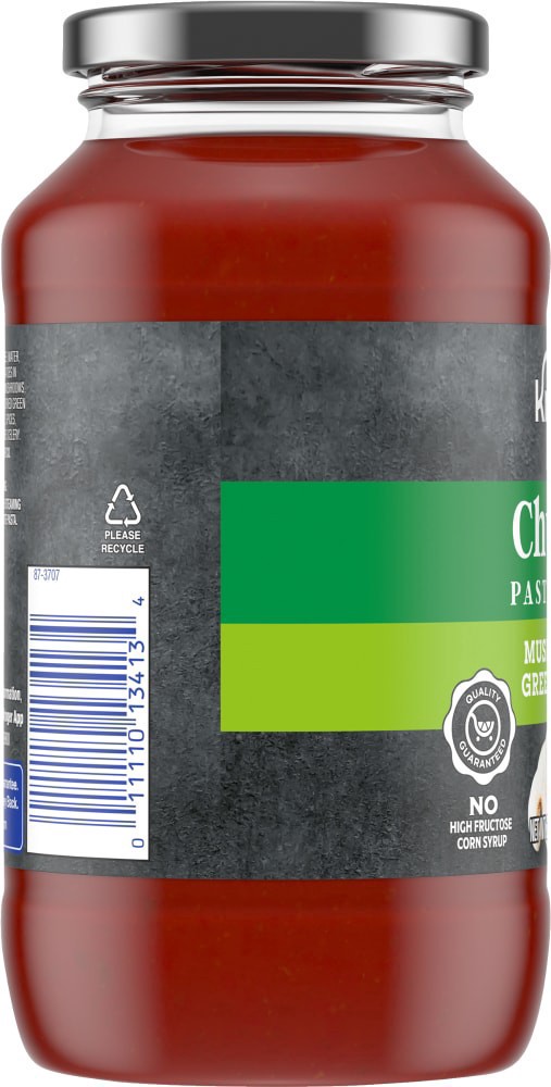 slide 3 of 4, Kroger Chunky Pasta Sauce With Mushroom & Green Pepper, 24 oz