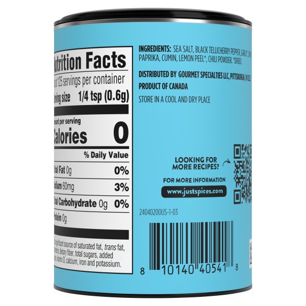 slide 5 of 17, Just Spices Vegetable Allrounder Seasoning Blend?, 2.64 oz Jar, 2.64 oz