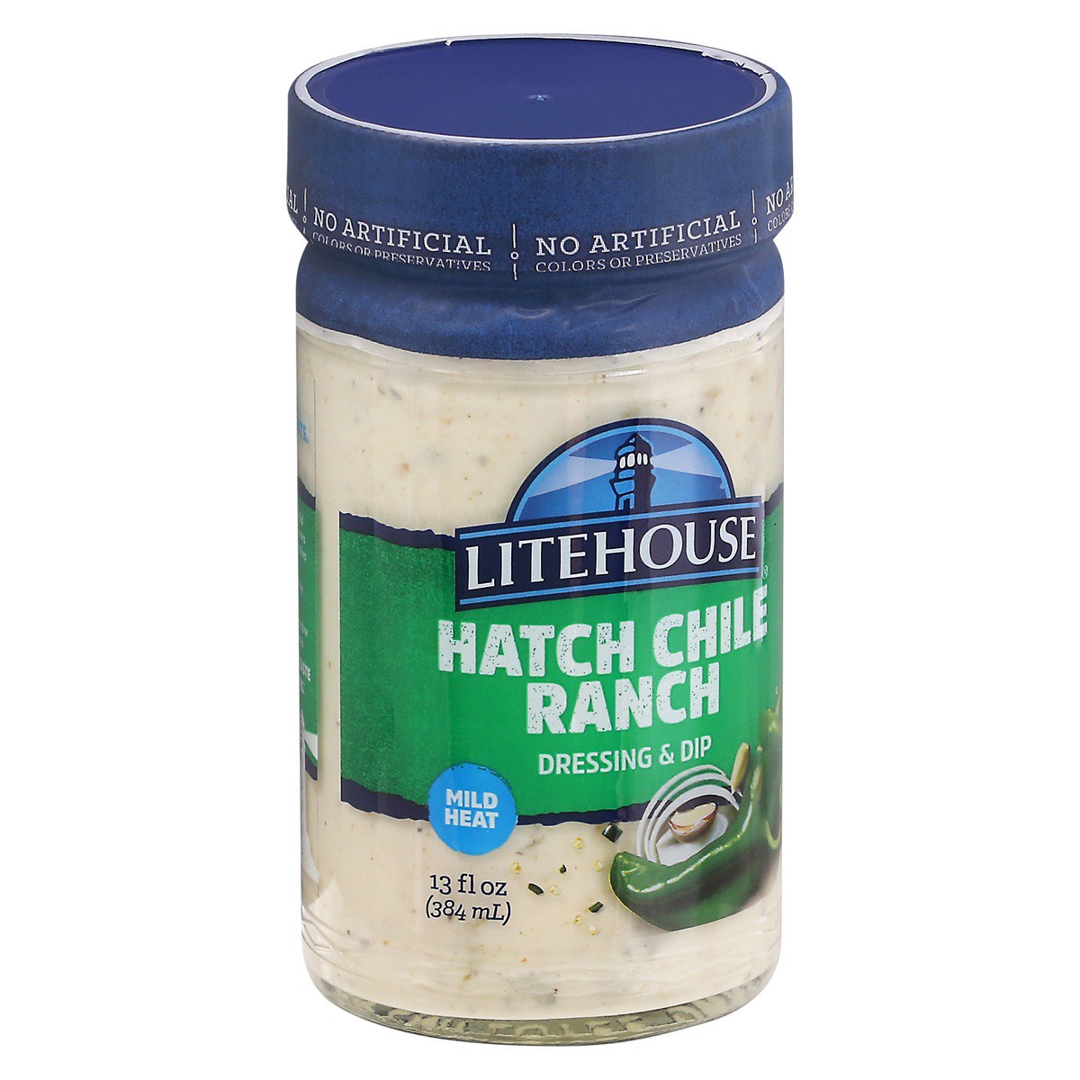 slide 5 of 9, Litehouse Mild Heat Hatch Chile Ranch Dressing & Dip 13 fl oz, 13 oz