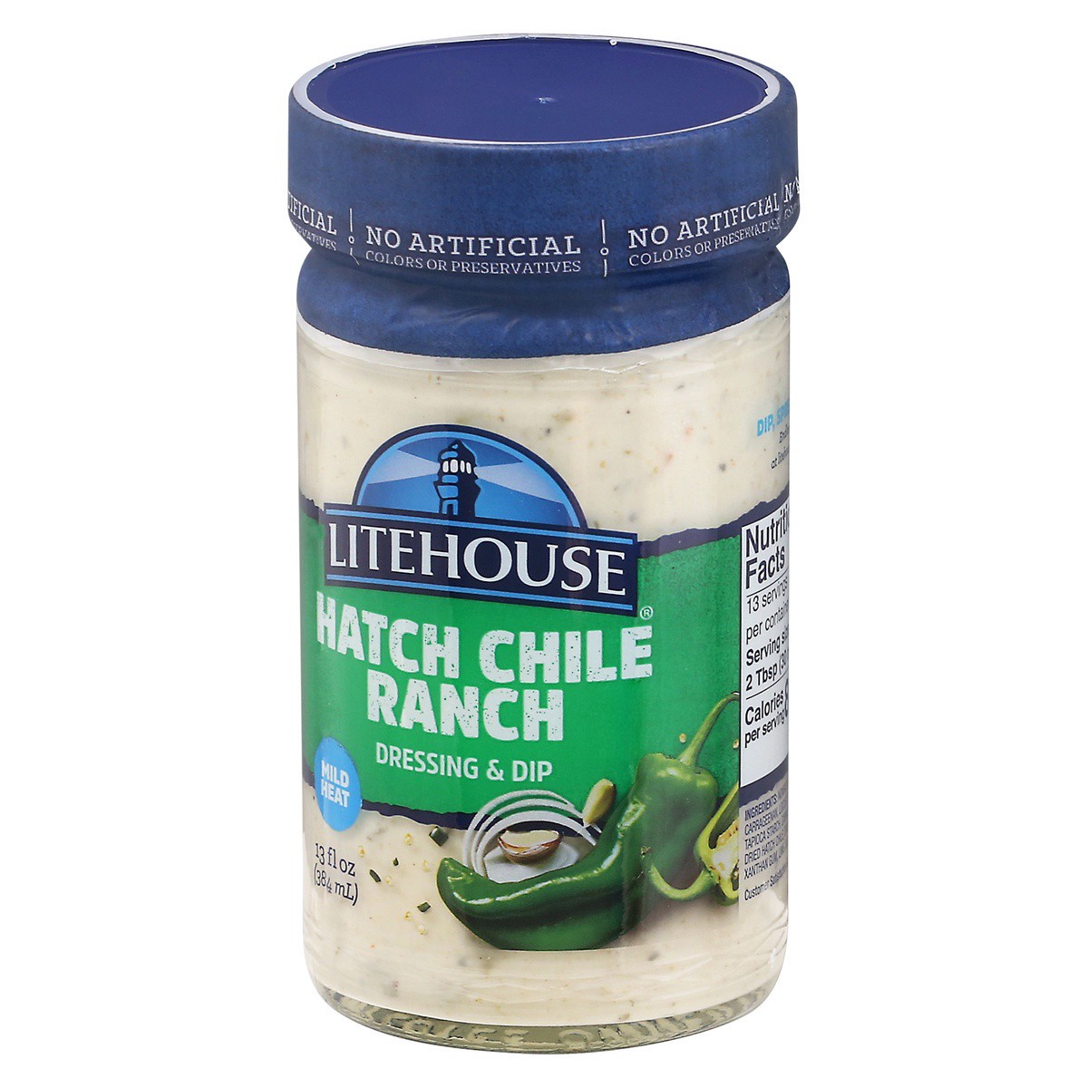 slide 4 of 9, Litehouse Mild Heat Hatch Chile Ranch Dressing & Dip 13 fl oz, 13 oz