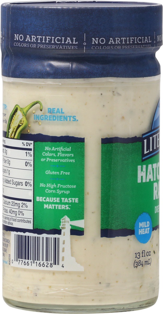 slide 6 of 9, Litehouse Mild Heat Hatch Chile Ranch Dressing & Dip 13 fl oz, 13 oz