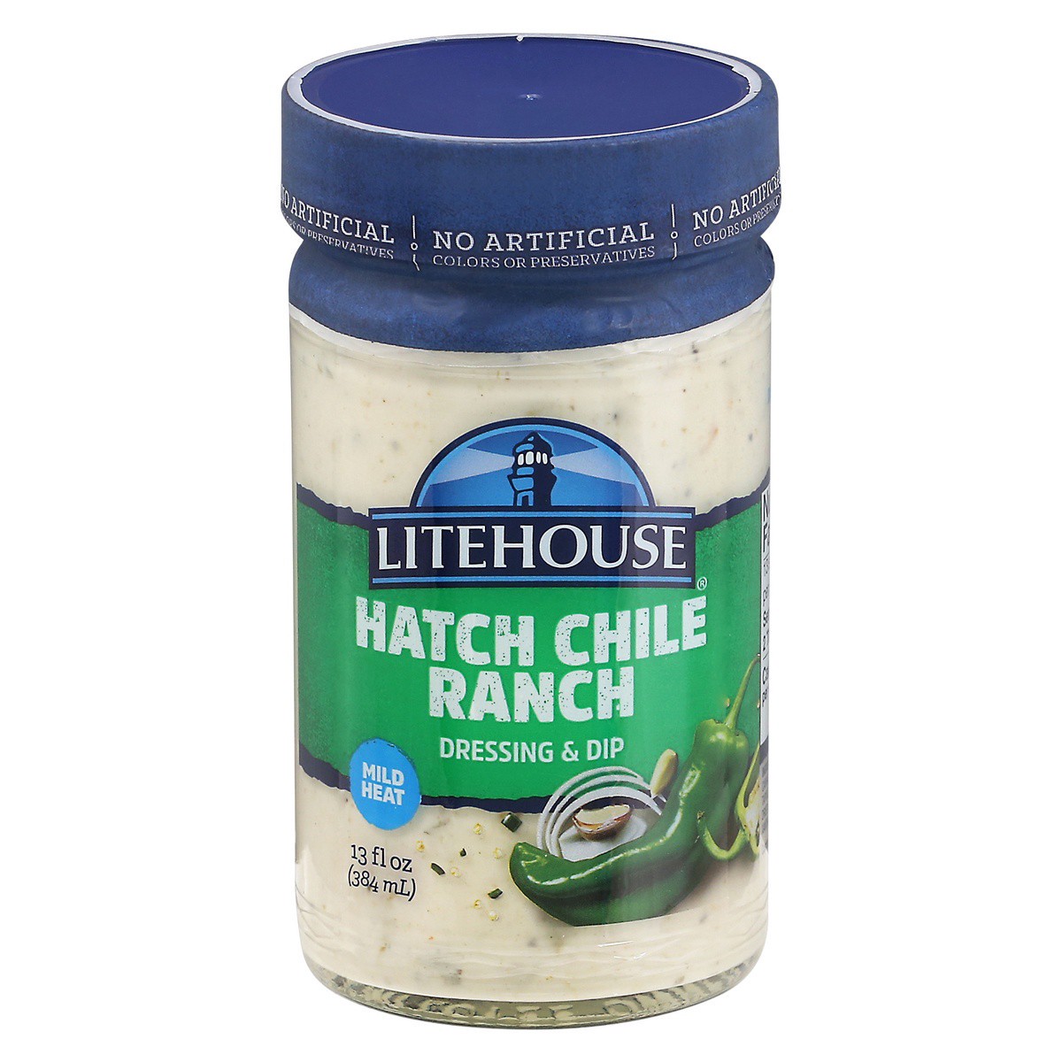 slide 1 of 9, Litehouse Mild Heat Hatch Chile Ranch Dressing & Dip 13 fl oz, 13 oz