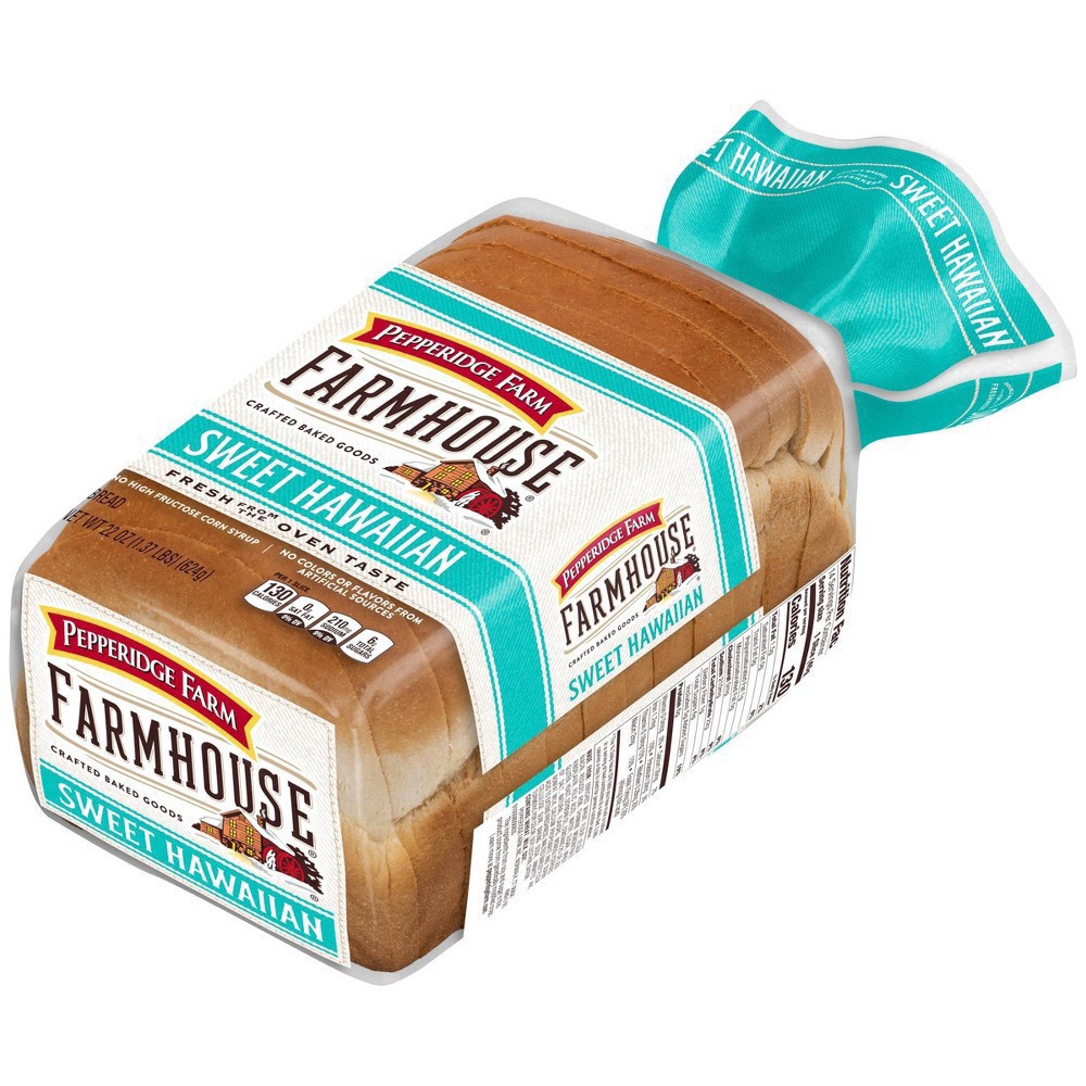 slide 98 of 114, Pepperidge Farm Farmhouse Sweet Hawaiian Bread, 22 Oz Loaf, 22 oz