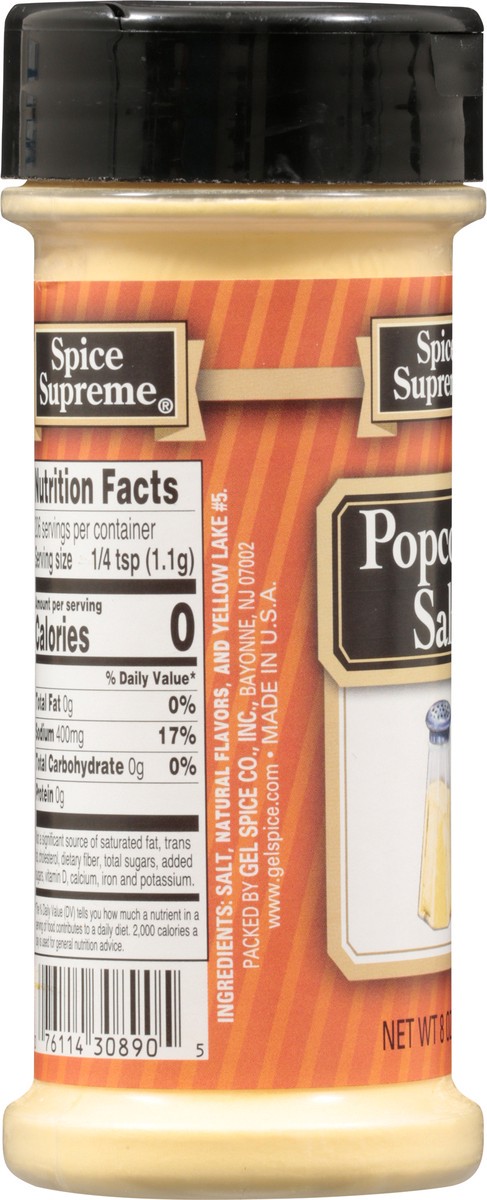 slide 9 of 9, Spice Supreme Popcorn Salt, 8 oz