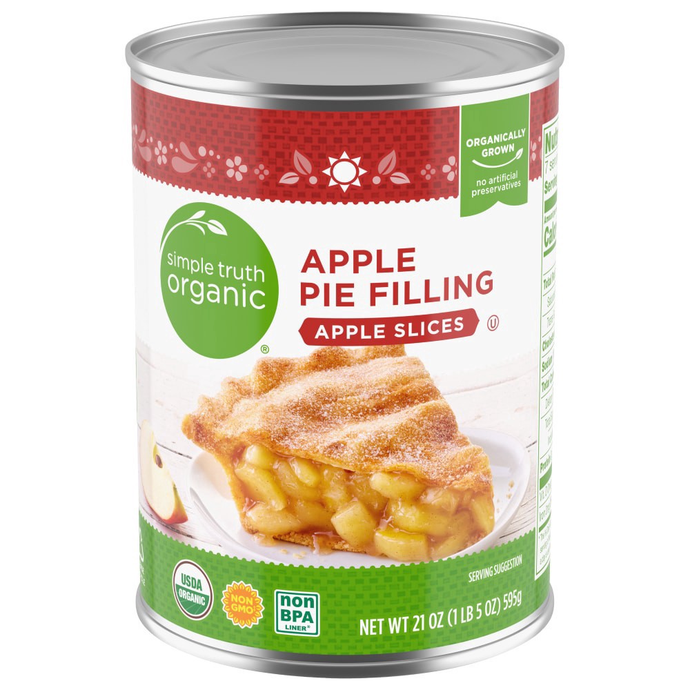 slide 4 of 4, Simple Truth Organic Apple Pie Filling Slices - 21 oz, 21 oz