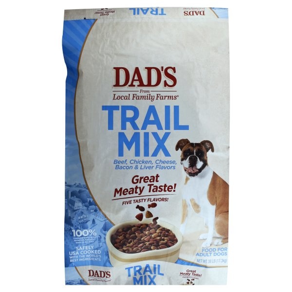 slide 1 of 1, Dad's Trail Mix Dog Food, 38 lb