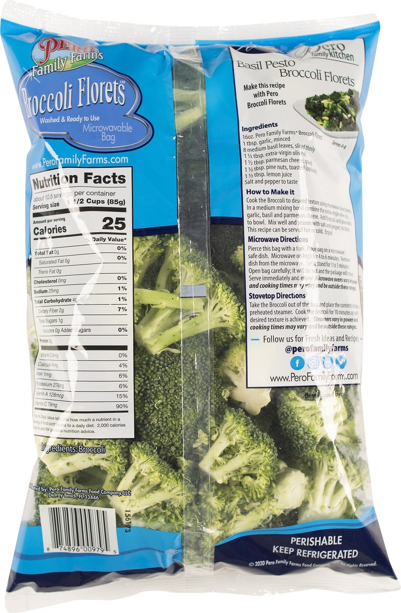 slide 8 of 9, Pero Family Farms Florets Broccoli 2 lb, 2 lb