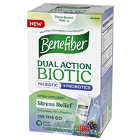 slide 8 of 29, Benefiber Dual Action Stress Relief Mixed Berry Natural Flavor Biotic 18 - 0.17 oz Packets, 18 ct