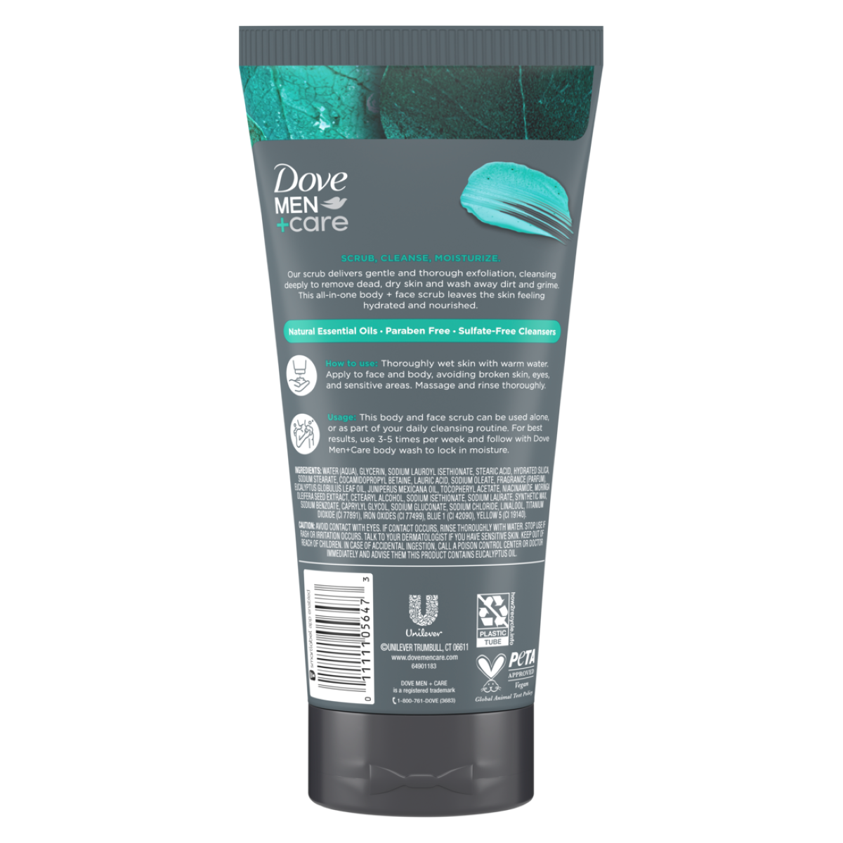 slide 18 of 25, Dove Men+Care Body Scrub Eucalyptus 9 Oz, 9 oz