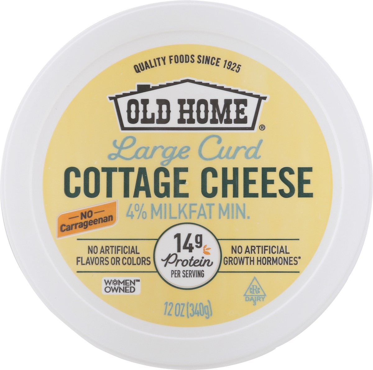 slide 4 of 9, Old Home Large Curd Cottage Cheese, 12 oz