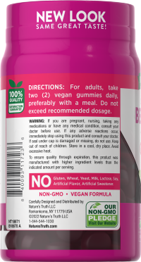 slide 5 of 7, Nature's Truth Super Food Natural Strawberry Flavor Beet Root + Black Pepper 60 Vegan Gummies, 60 ct