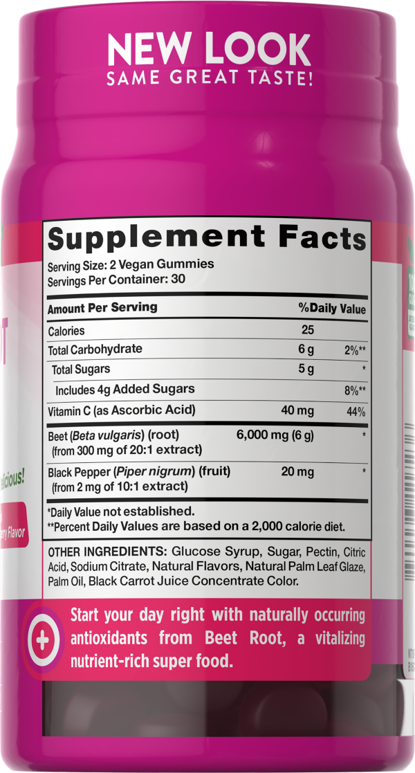 slide 2 of 7, Nature's Truth Super Food Natural Strawberry Flavor Beet Root + Black Pepper 60 Vegan Gummies, 60 ct