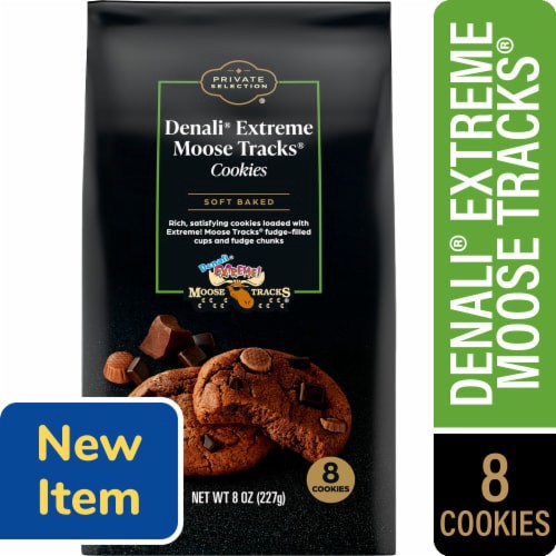 slide 1 of 1, Private Selection® Denali Extreme Moose Tracks® Soft Baked Cookies, 8 ct; 8 oz