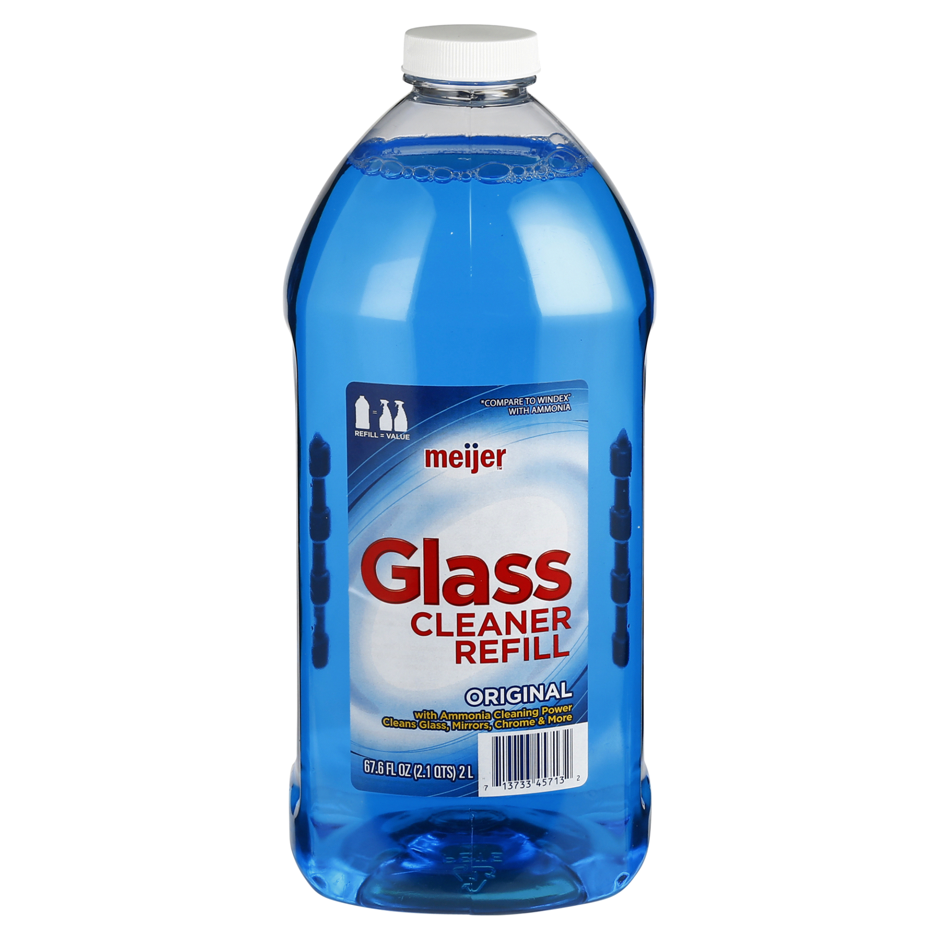 slide 1 of 5, Meijer Glass Cleaner Refill, 67.6 oz