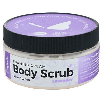 slide 1 of 1, Enfusia Foaming Cream Body Scrub Lavender, 5 oz