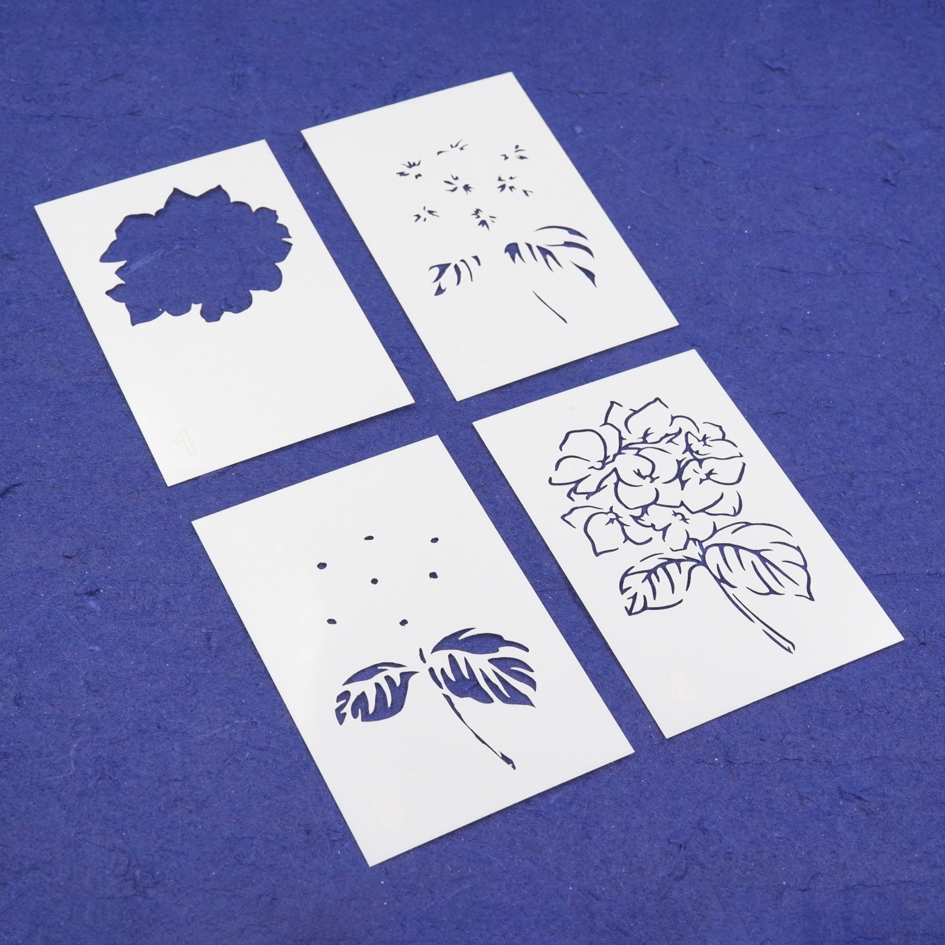 slide 2 of 3, Hydrangea Layering Stencils By Recollections, 2 in x 3 in