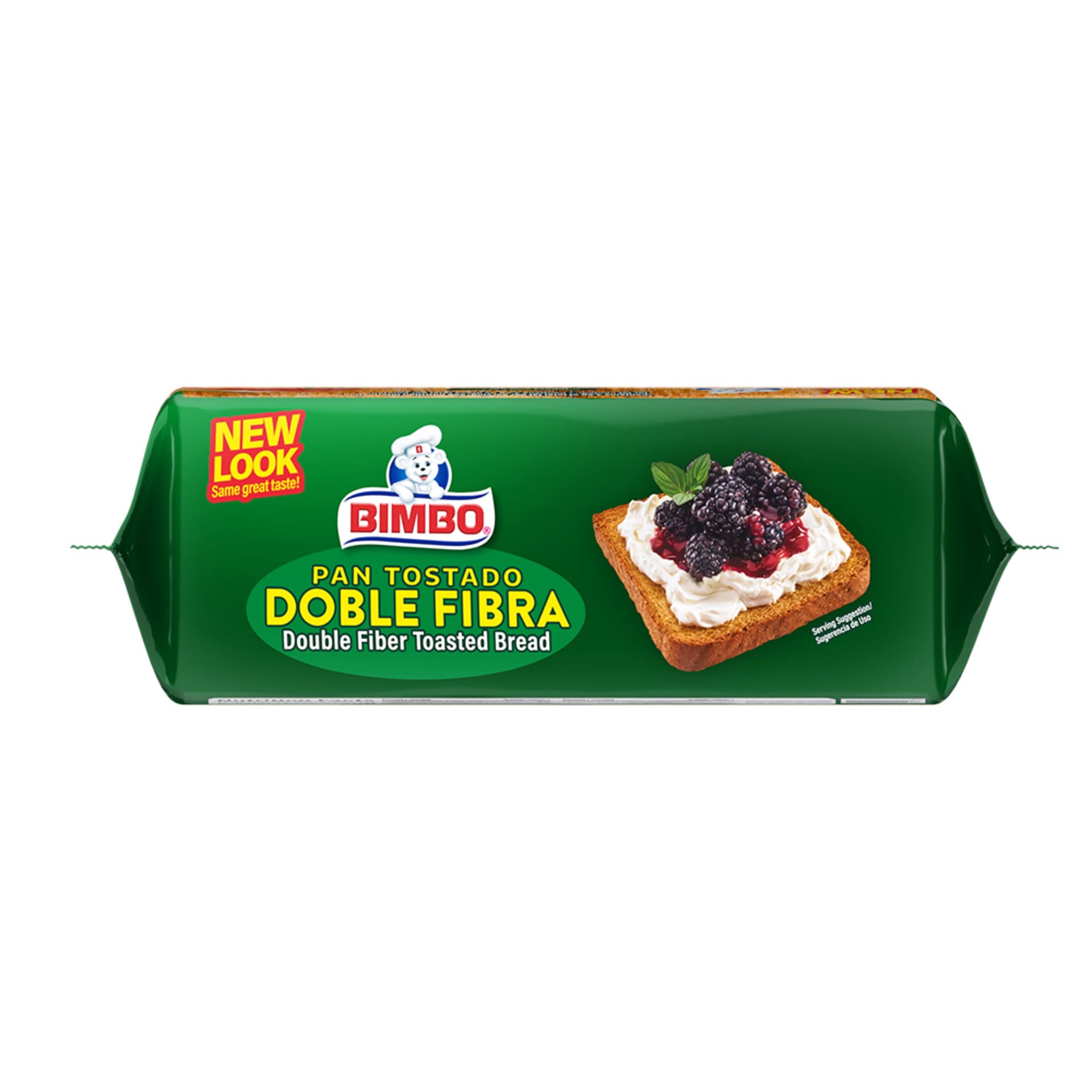 slide 6 of 7, Bimbo Pan Tostado Doble Fibra Toasted Bread, 14 count, Double Fiber Toasted Bread, 8.82 oz Bag, 14 ct