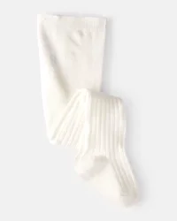Carter's Toddler Girl Rib Tights - White White 2T4T