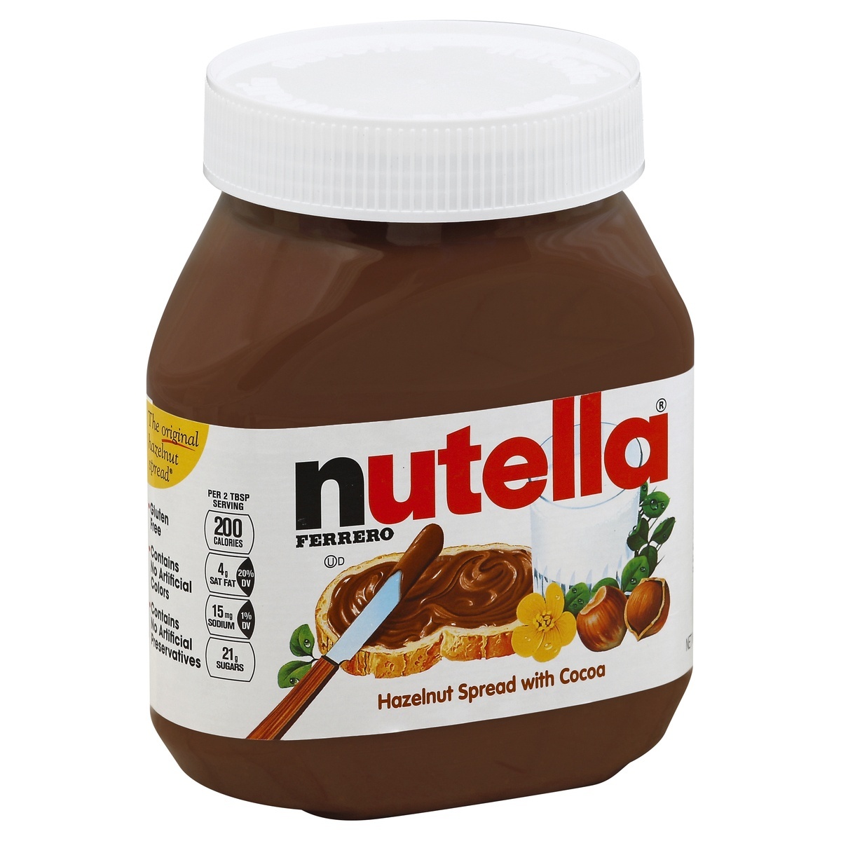 slide 1 of 5, Nutella Chocolate Hazelnut Spread, Perfect Topping for Pancakes, 