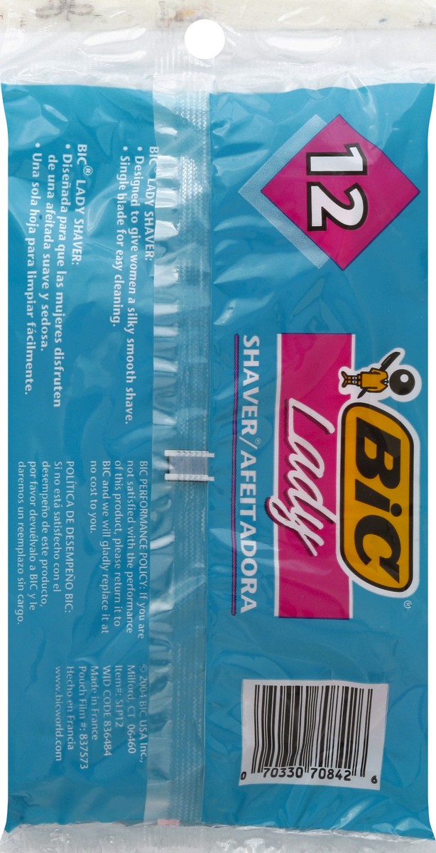 slide 5 of 9, Bic Lady Disposable Shavers, 12 ct