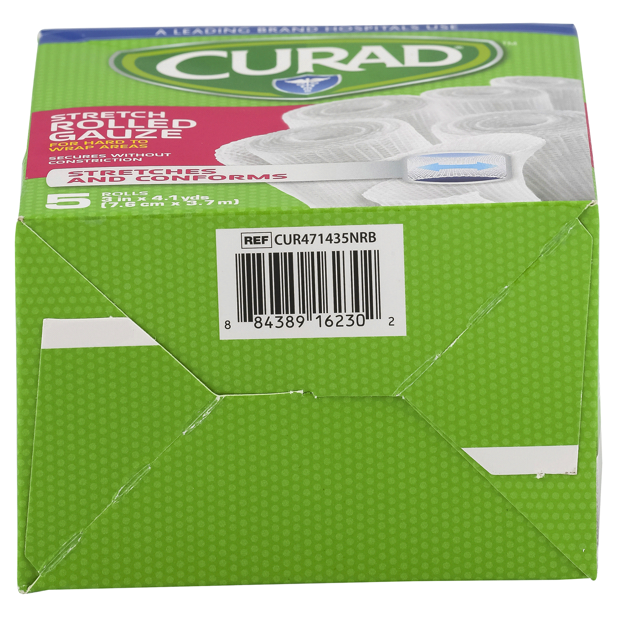 slide 4 of 4, Curad Stretch Rolled Gauze, 5 ct