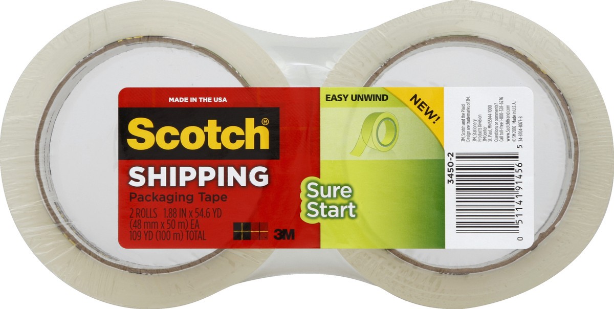 slide 3 of 4, Scotch Shipping Packaging Tape, 3 Ct, 2 ct