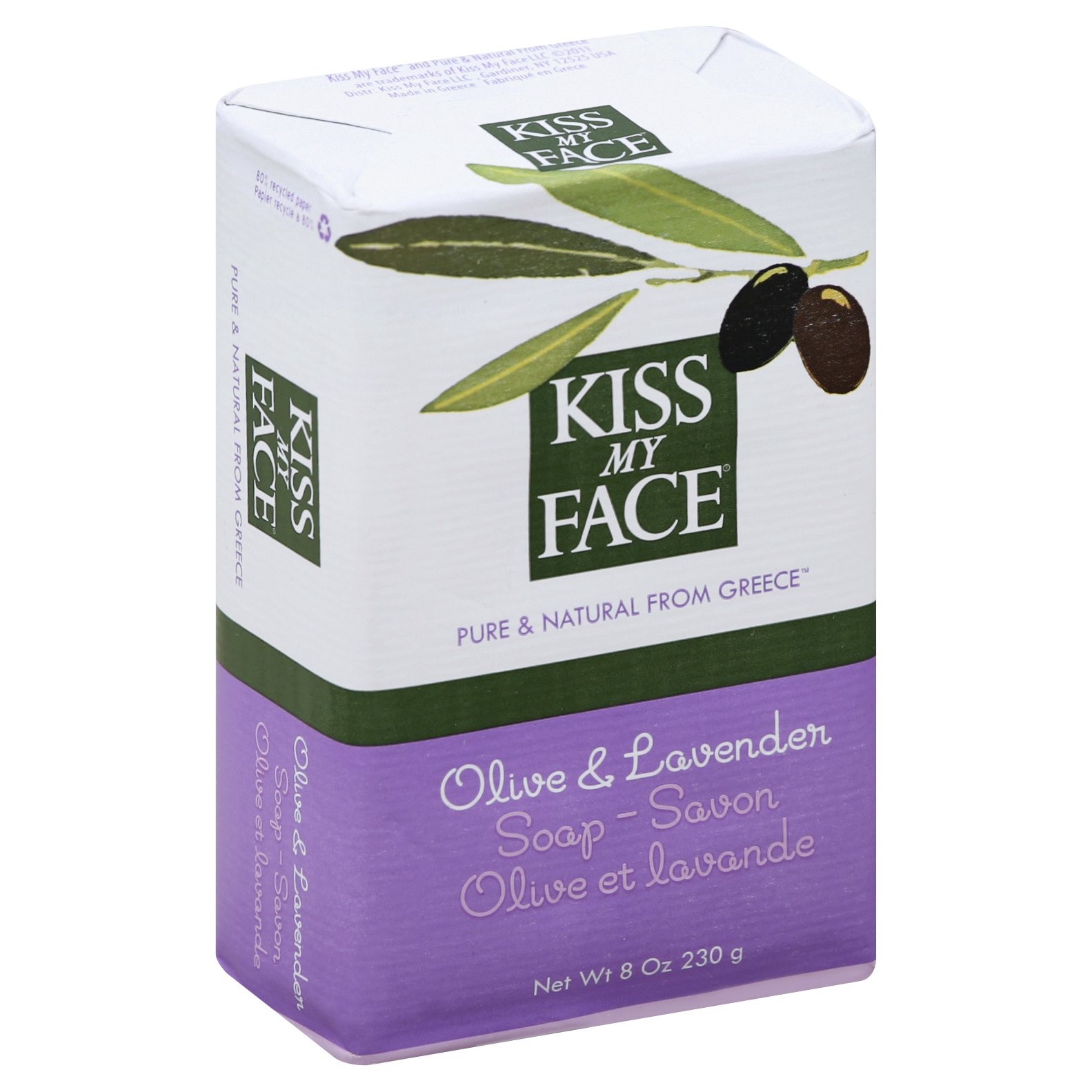 slide 1 of 12, Kiss My Face Lavender Olive Oil Soap 8 oz, 8 oz