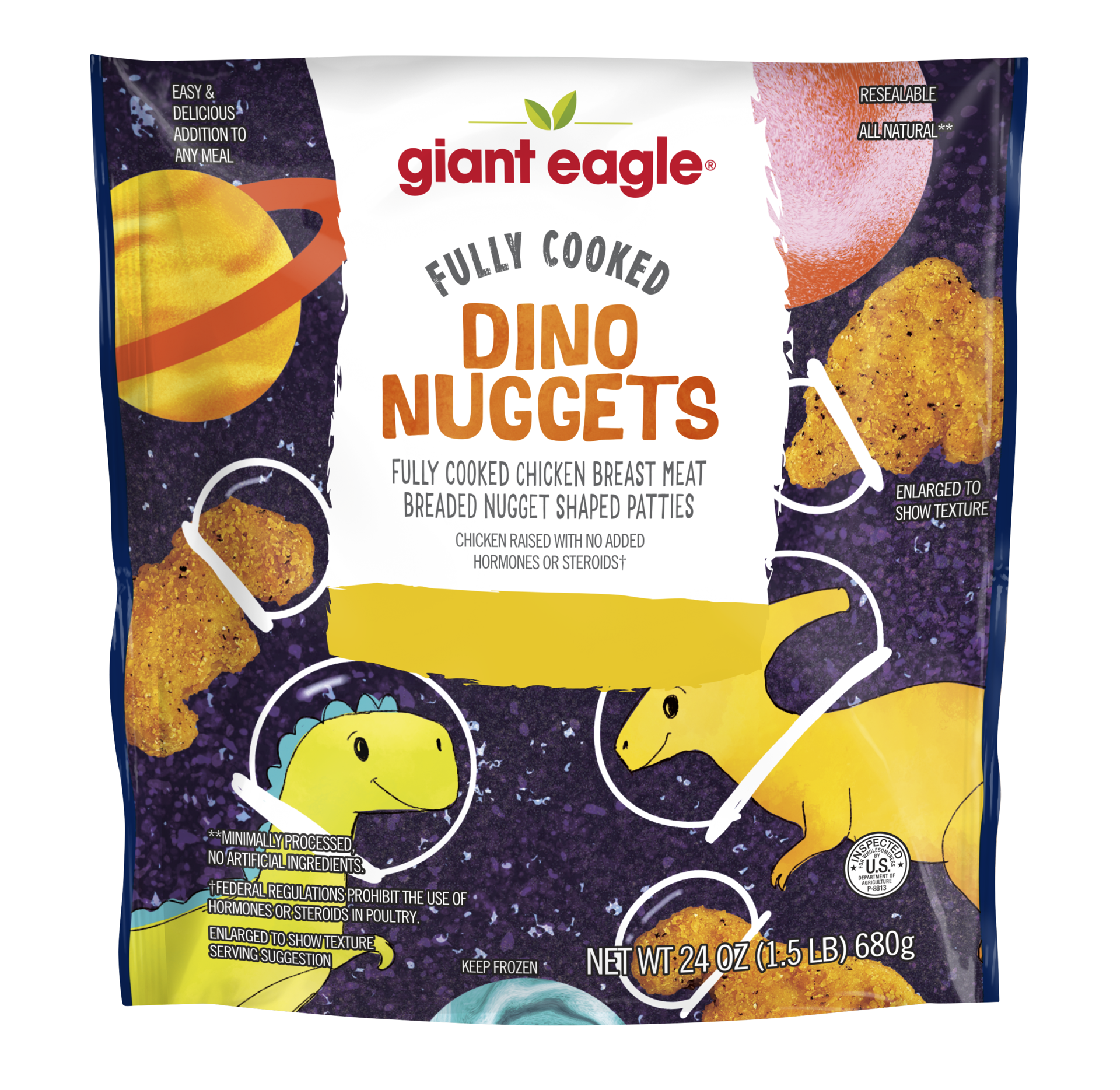 slide 1 of 1, Ge Dino Nuggets, 24 oz